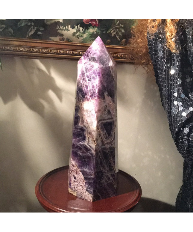 Solid Amethyst tower 15x15” Appx 17 lbs