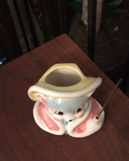Vintage bear head vase collectible