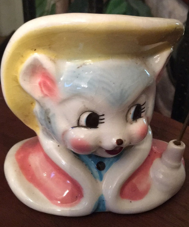Vintage bear head vase collectible