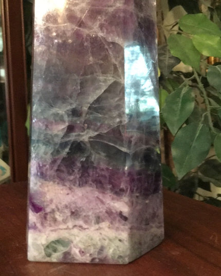 Purple Fluorite Stone large Tower decor