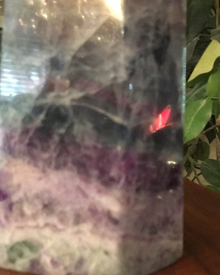 Purple Fluorite Stone large Tower decor