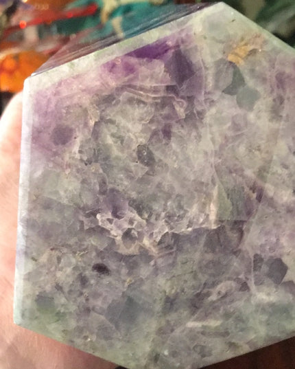 Purple Fluorite Stone large Tower decor