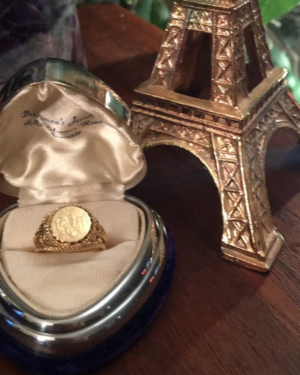 Vintage 14k gold Indian Head ring Beauty!