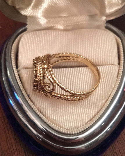 Vintage 14k gold Indian Head ring Beauty!