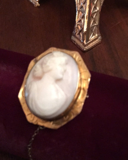 Victorian Antique 10k Gold Cameo