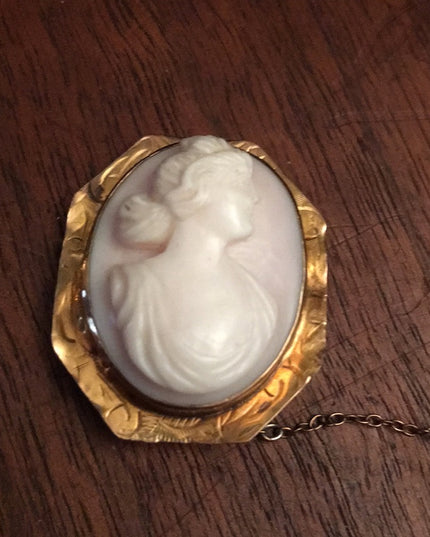 Victorian Antique 10k Gold Cameo
