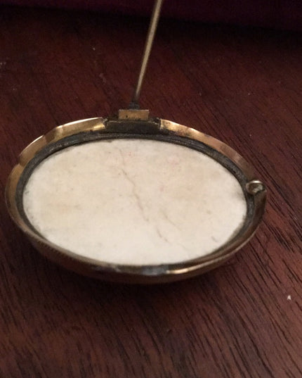 Antique Victorian Lava Cameo TLC Gold