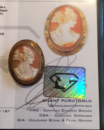 Antique Victorian 10k Cameo brooch Beauty!