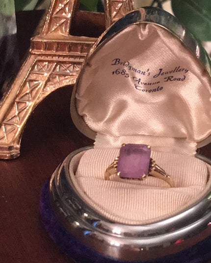 10k Gold & Amethyst Vintage ring vintage 1930s