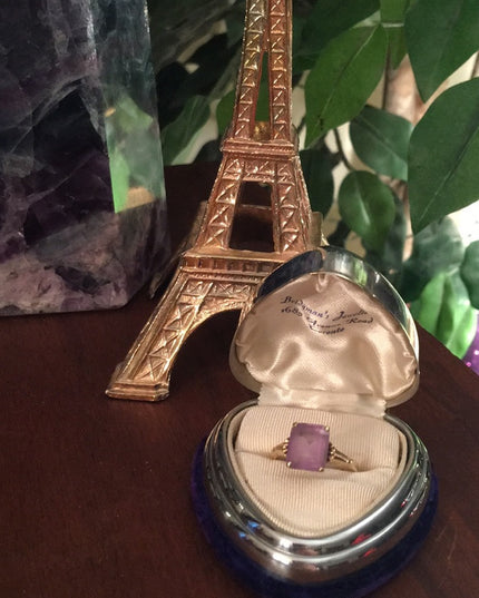 10k Gold & Amethyst Vintage ring vintage 1930s