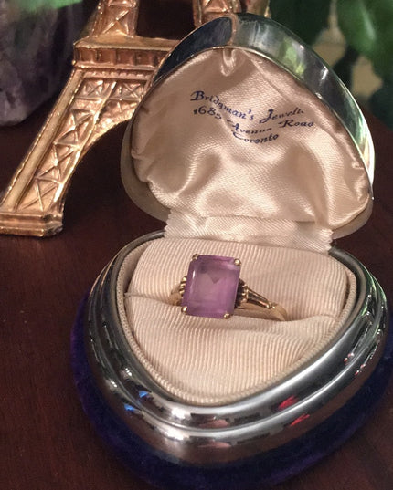 10k Gold & Amethyst Vintage ring vintage 1930s