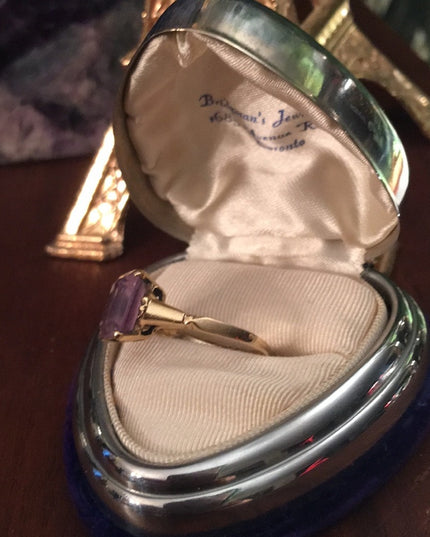 10k Gold & Amethyst Vintage ring vintage 1930s