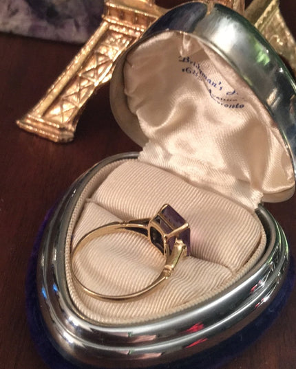 10k Gold & Amethyst Vintage ring vintage 1930s
