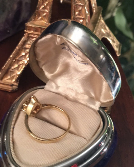14k Gold Ruby & Diamond cocktail ring