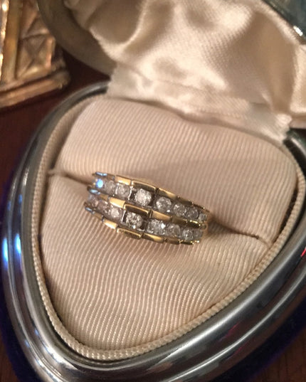 10kt Gold Diamond engagement anniversary  .5 TCW