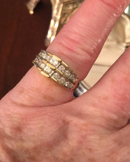 10kt Gold Diamond engagement anniversary  .5 TCW