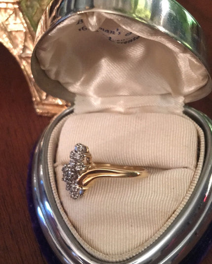 14k gold Diamond cluster ring W/appraisal
