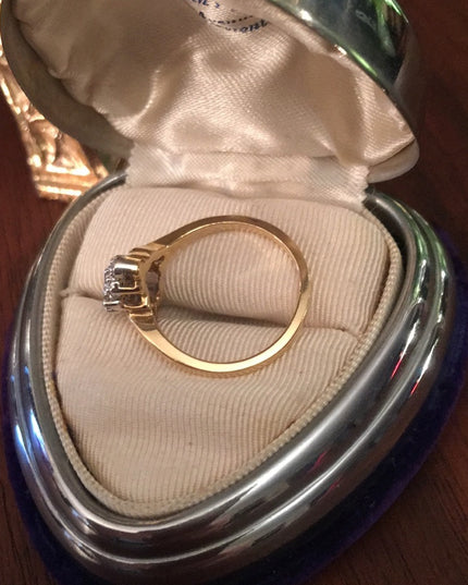 14k gold Diamond cluster ring W/appraisal