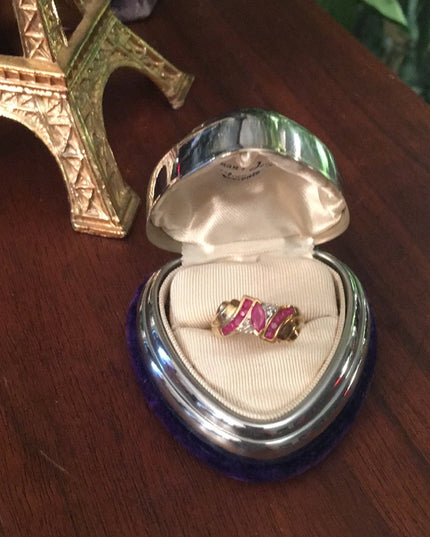 10k Gold diamond & Ruby ring w/appraisal