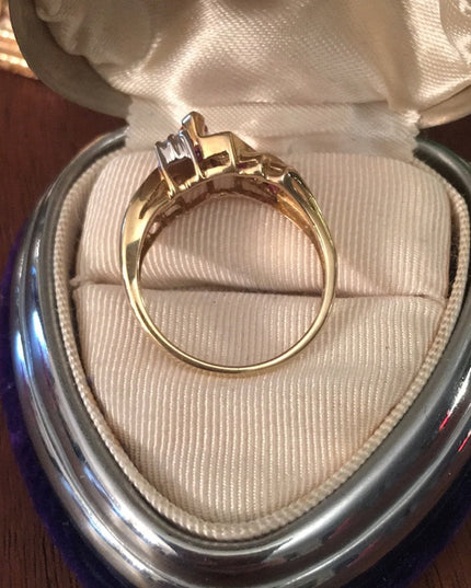 10k Gold diamond & Ruby ring w/appraisal