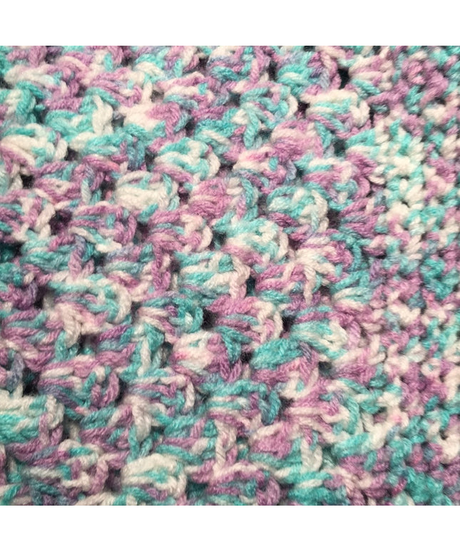 48x70” Beautiful crochet Afghan Purple tone