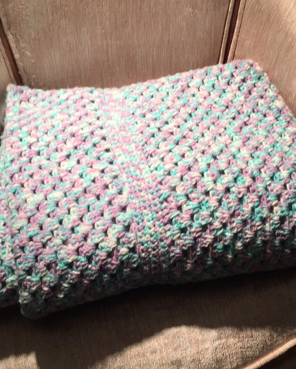 48x70” Beautiful crochet Afghan Purple tone