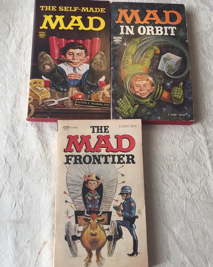 Vintage Mad comic book paperbacks lot c1960s VG