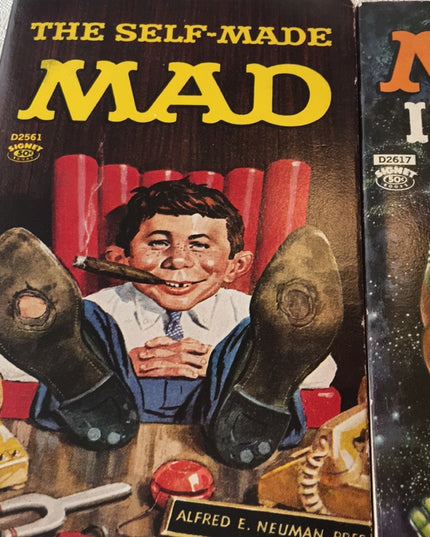 Vintage Mad comic book paperbacks lot c1960s VG