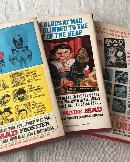 Vintage Mad comic book paperbacks lot c1960s VG