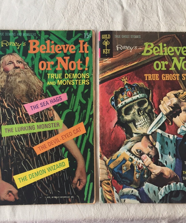 Vintage 1970s Comic book Lot Ripleys x2 pc