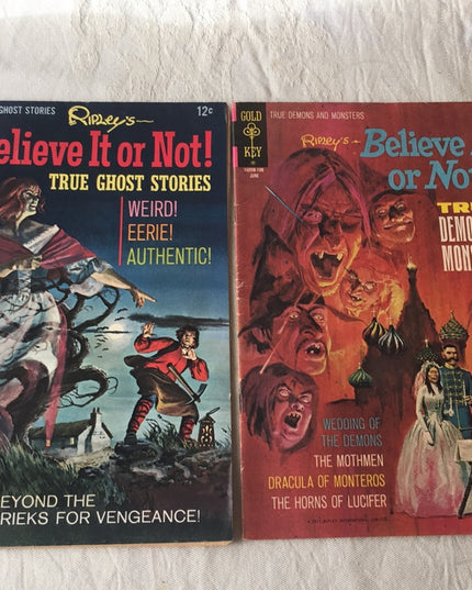 Vintage comic book lot Ripleys X2 pcs 1960s