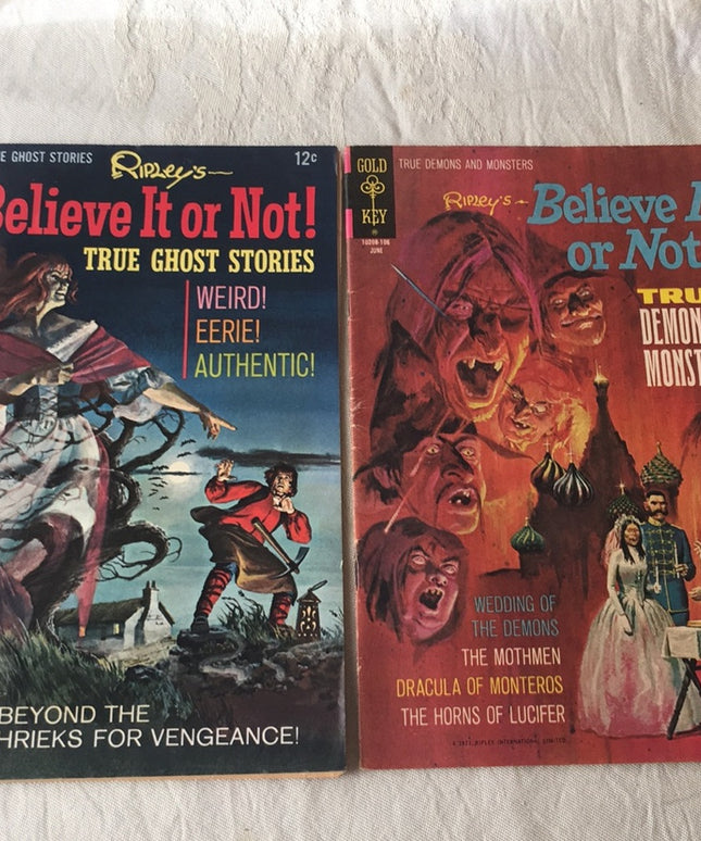 Vintage comic book lot Ripleys X2 pcs 1960s