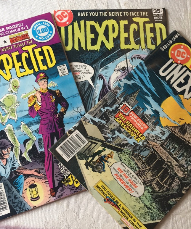 Lot of 3 pc DC comics Unexpected Vintage VG