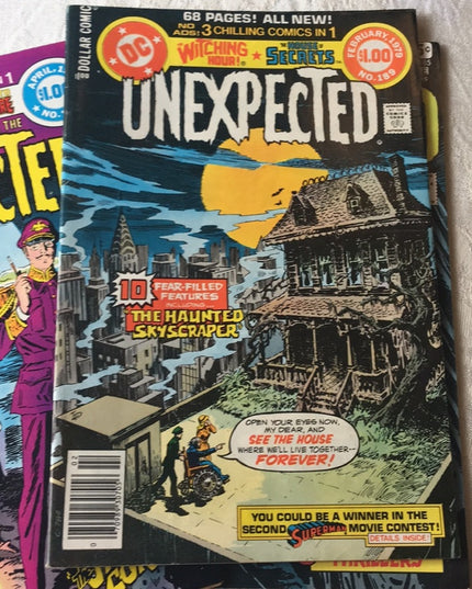 Lot of 3 pc DC comics Unexpected Vintage VG