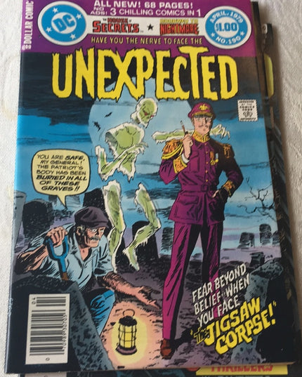 Lot of 3 pc DC comics Unexpected Vintage VG