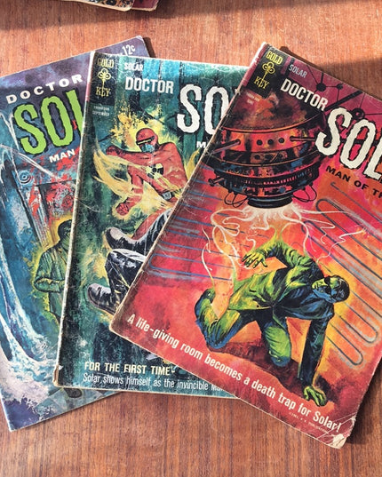 Vintage 1960s Dr Solar Comic books Lot