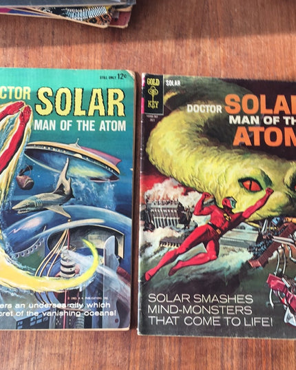 Vintage 1960s Doctor Solar comic books lot x2pc