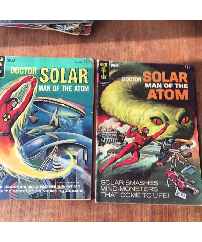 Vintage 1960s Doctor Solar comic books lot x2pc