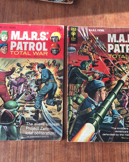 Vintage 1960s Mara Patrol comic books lot x2pc