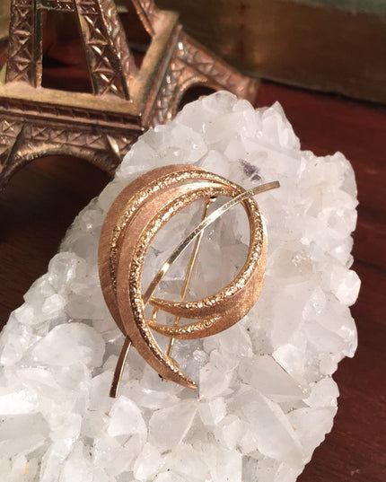 VTG 12k Gold filled Mid Century Fancy brooch