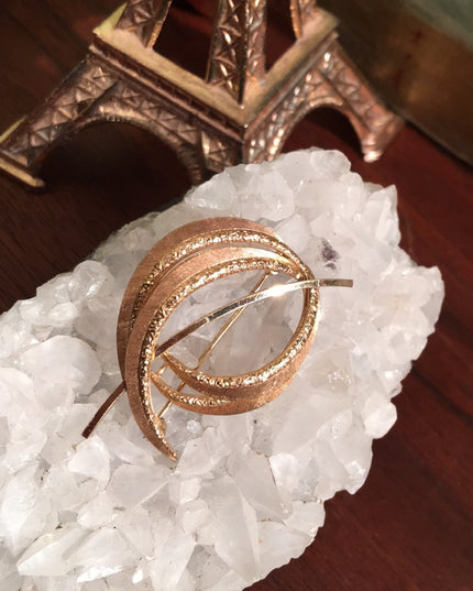 VTG 12k Gold filled Mid Century Fancy brooch