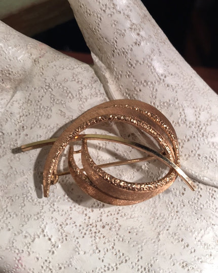 VTG 12k Gold filled Mid Century Fancy brooch