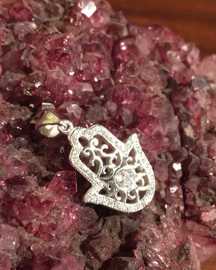 Sterling Silver 925 hand of fatima Pendant