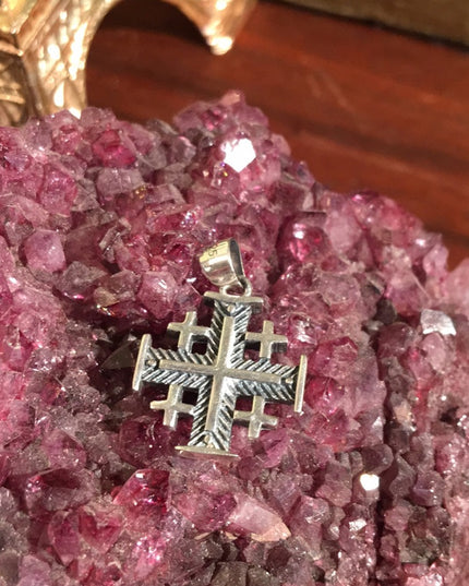 VTG sterling silver Crusaders cross Jerusalem