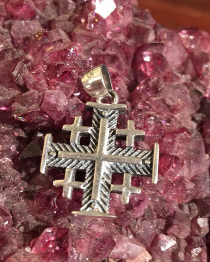 VTG sterling silver Crusaders cross Jerusalem