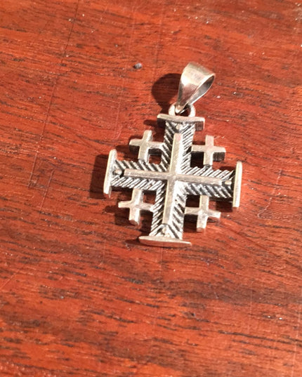 VTG sterling silver Crusaders cross Jerusalem