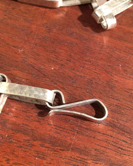Victorian sterling silver Book chain bracelet