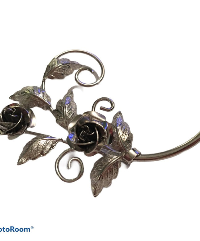 Vintage 1960s Sterling Silver flower 🌸 brooch