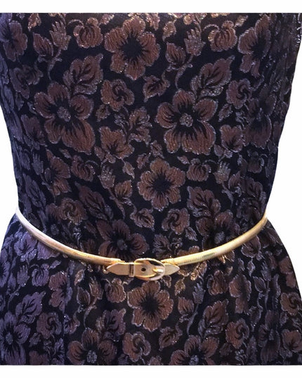 Vintage gold heavy metal Snake belt 78cm