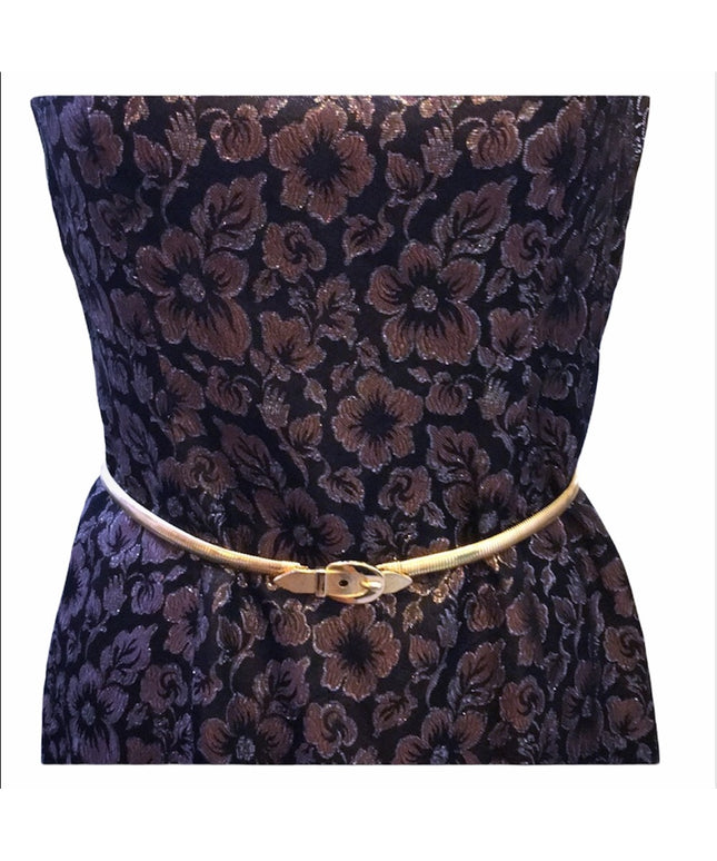 Vintage gold heavy metal Snake belt 78cm